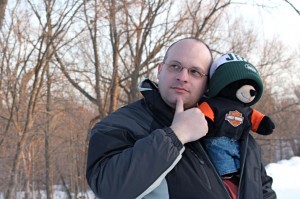 fred-bear Fred with Bear in Montgomery, MI