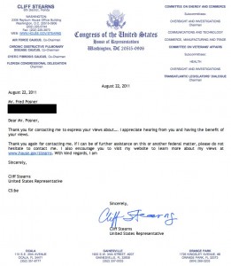 cliff-stearns-lazy Cliff Stearns is a lazy, worthless representative.