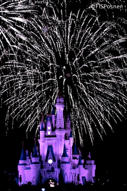 disney castle fireworks