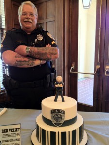 Richard and Cake Figurine Check out the tattoos